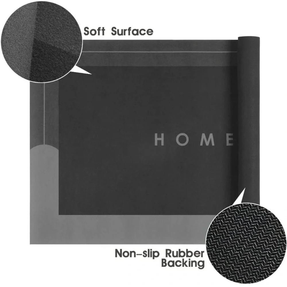 NEW Anti-Slip Bath Mat–Super Absorbent Floor Mat – Rubber Back– Quick Drying